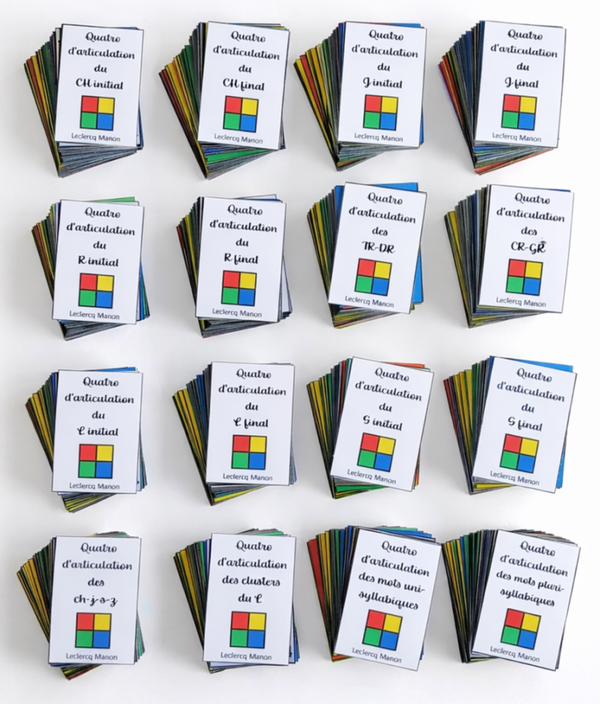 Pack des 16 quatros d'articulation