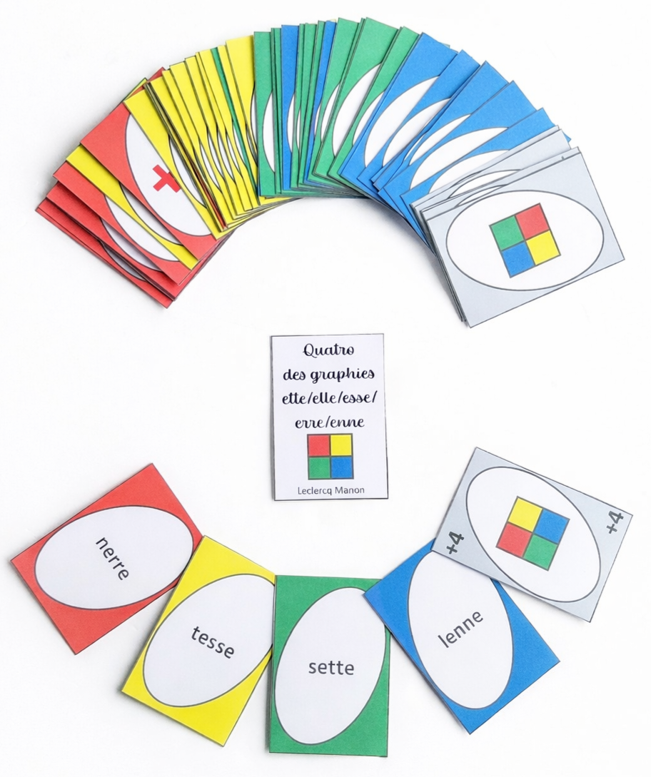 Quatro des graphies ette/elle/erre/...