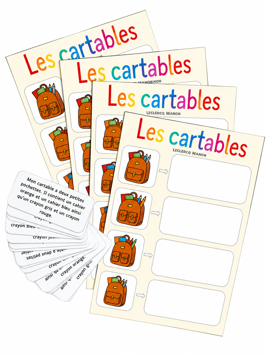 Loto-lecture des cartables