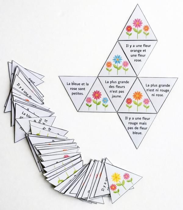 Triominos des fleurs