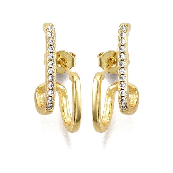 Boucles d'oreilles lignée de strass  BO 2266