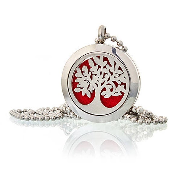 Collier Bijoux Aromathérapie - Arbre de Vie 25mm AromaJ-01