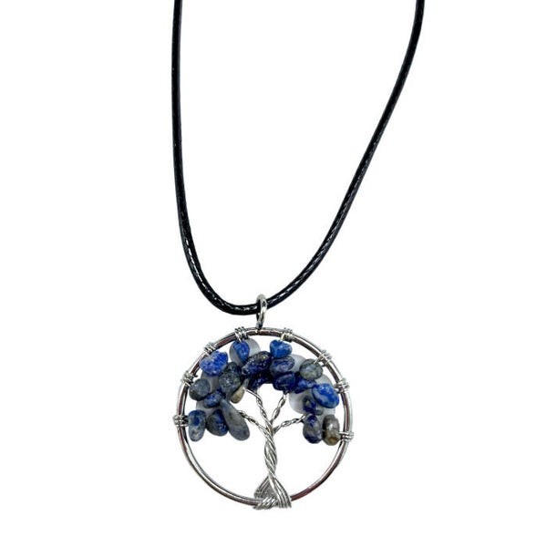 Pendentif Arbre de Vie - Sodalite TOLP-09