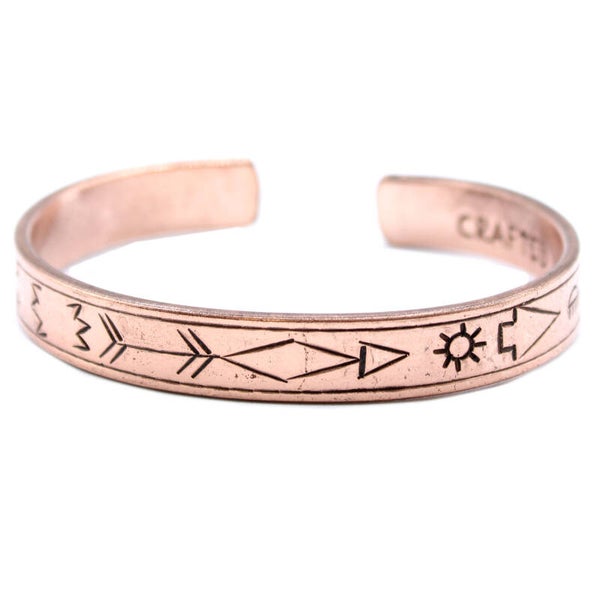 Bracelet Inspiration - Lever de soleil en cuivre, Galaxie, Etoiles, Terre InsB-04