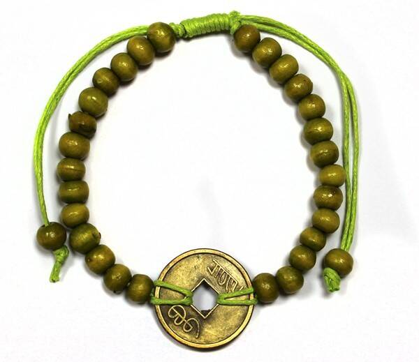 Bracelets Feng-Shui porte-bonheur - Vert citron BFGx-05