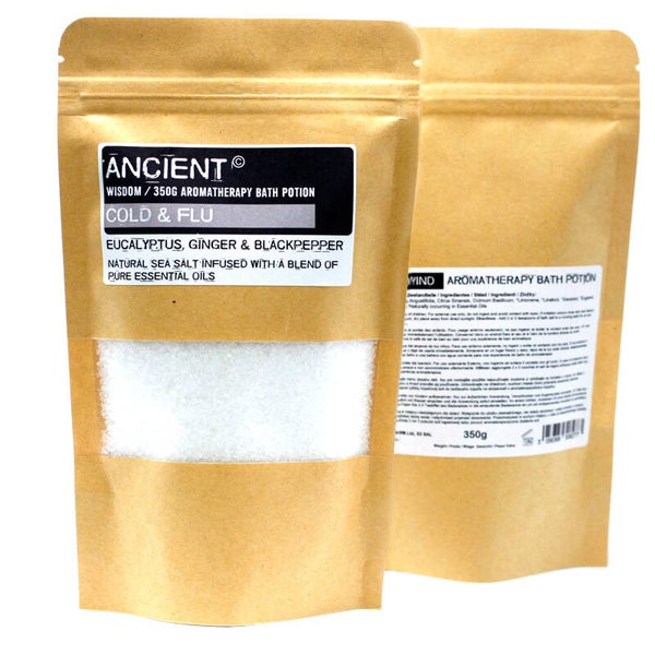 Potion de bain aromathérapie en sachet Kraft 350 g - Rhume et grippe ABPC-06