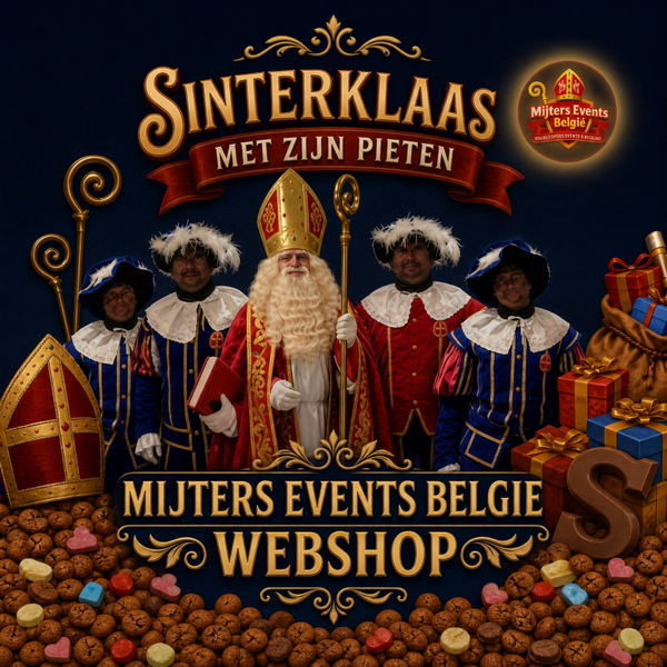 BEDRIJFSFEEST SMALL: SINTERKLAAS + 4 PIETEN : 60 MINUTEN