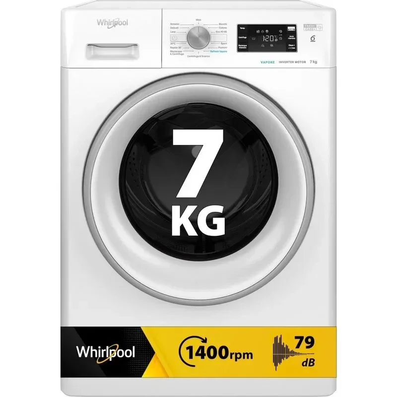 Lavatrice a libera installazione Whirlpool 7 kg - FFB 7469 SV IT - FreshCare