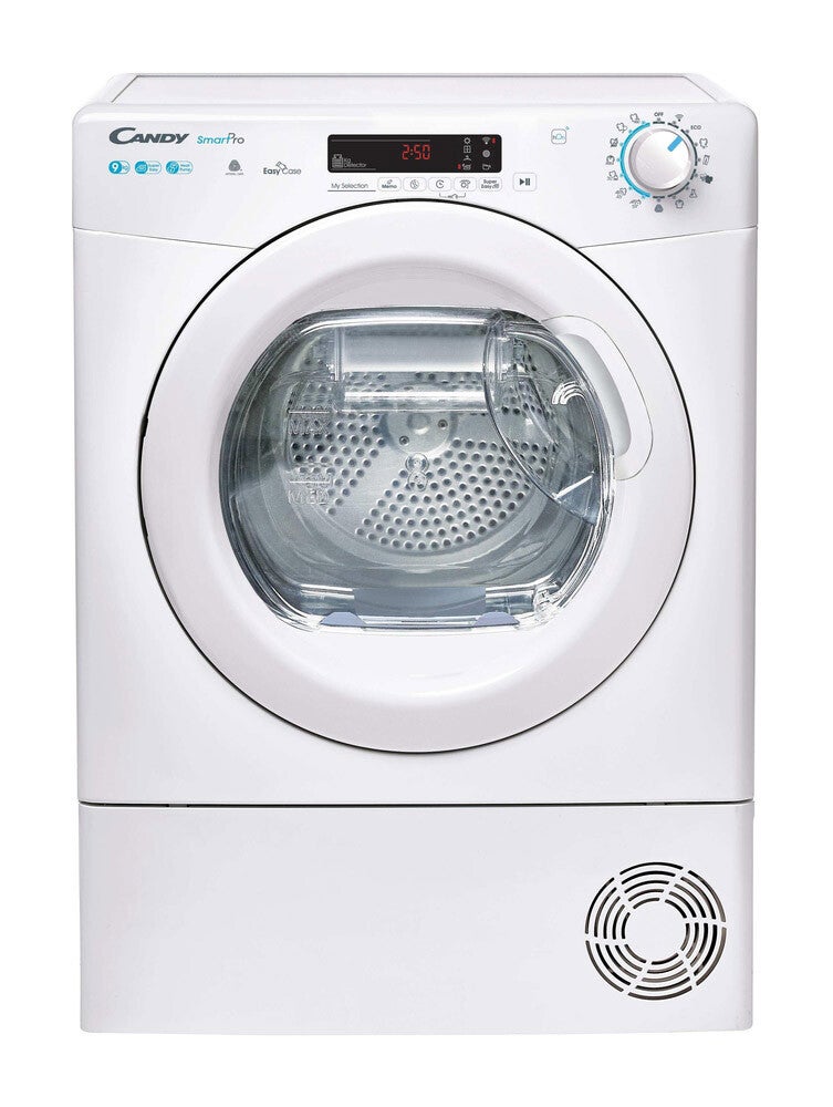 Candy Smart Pro , Asciugatrice 9 KG, Classe E, Bianco, Vapore, Wi-Fi, CSOE H9A2DE-S