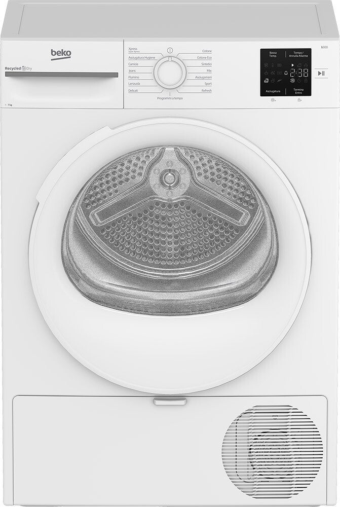 Beko BMT73EW: Asciugatrice 7kg, Classe D a Pompa di Calore