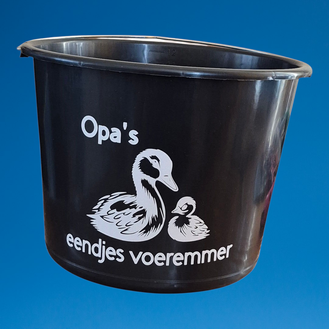 Emmer zwart, opa's eendjes