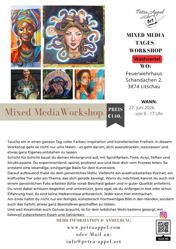 Mixed Media Workshop im Waldviertel
