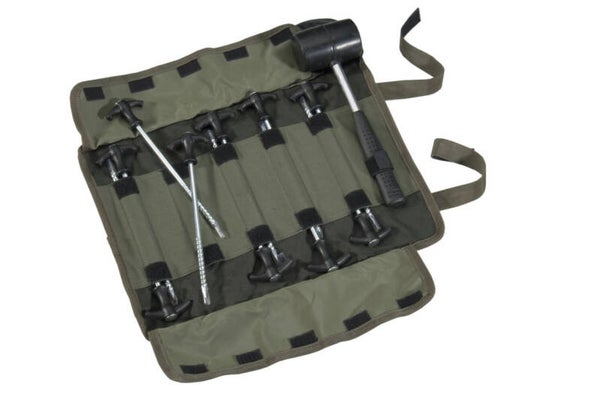 Bivvy Peg Hammer Set / Zeltheringe + Hammer