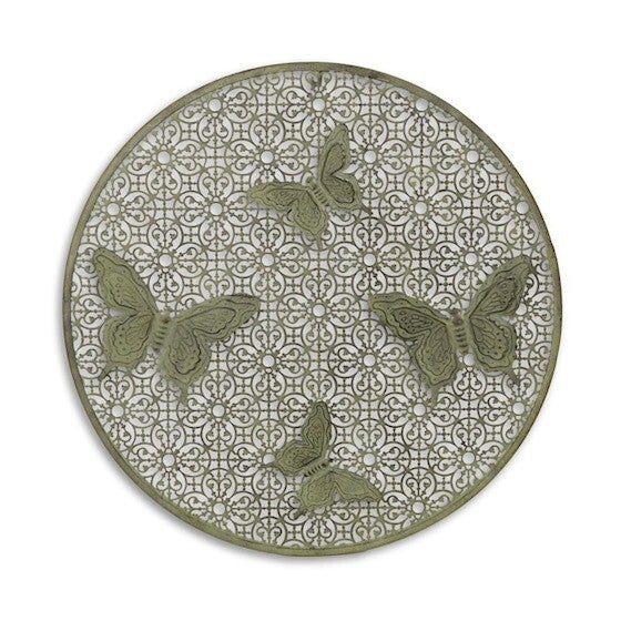 Wanddecoratie - vlinders - ijzer - Ø68cm