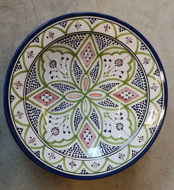 Marokkaans bord - schaal - handgeschilderd - Ø40cm