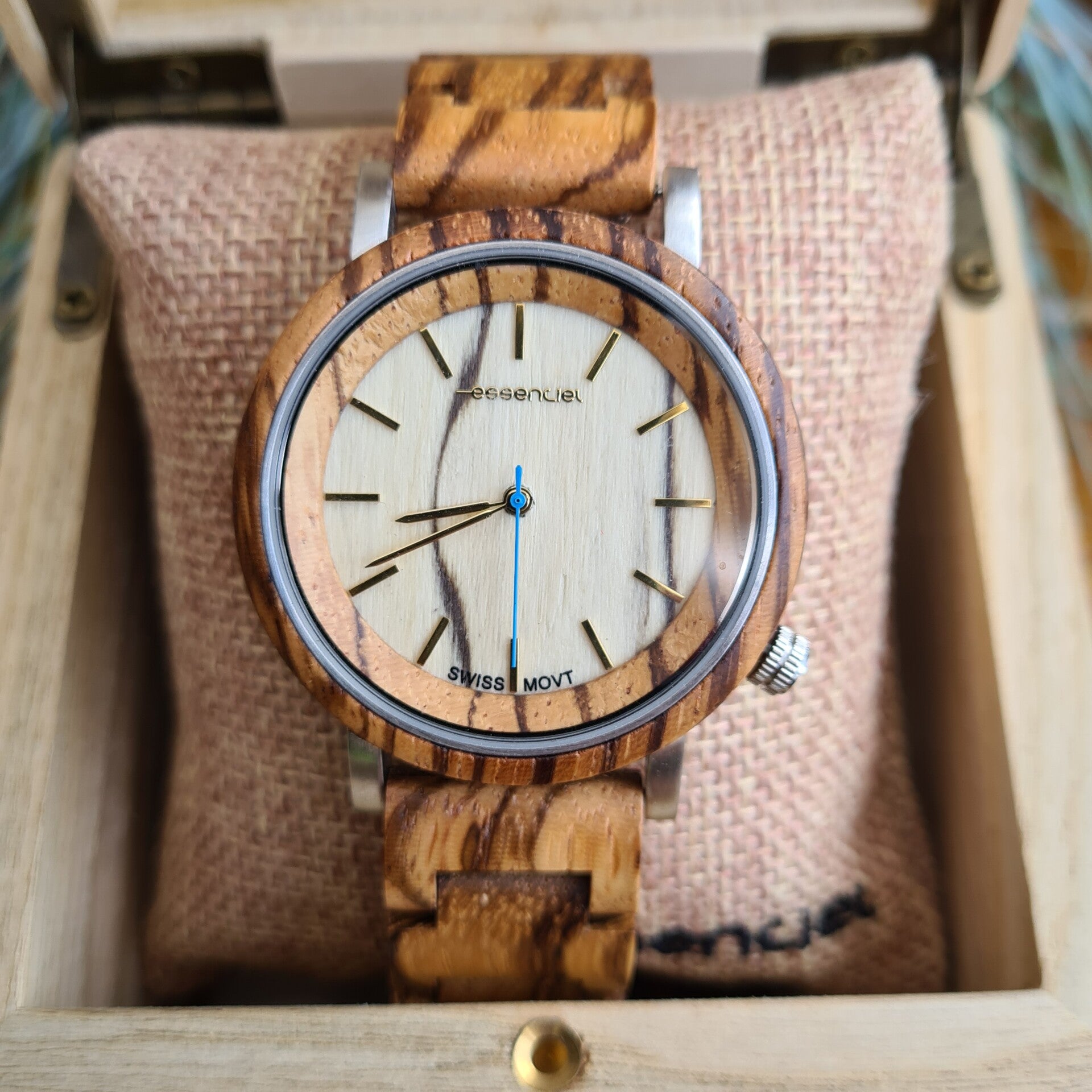 Essenciel houten horloge Opéra