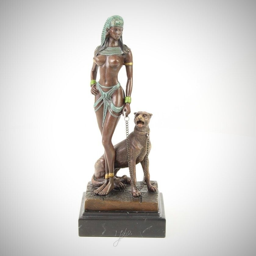 BRONZEN EN GIETIJZEREN BEELDEN