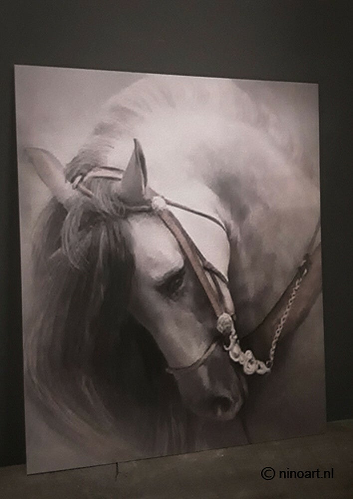 Wanddecoratie - paard - landelijk - mdf - 55cm hoog