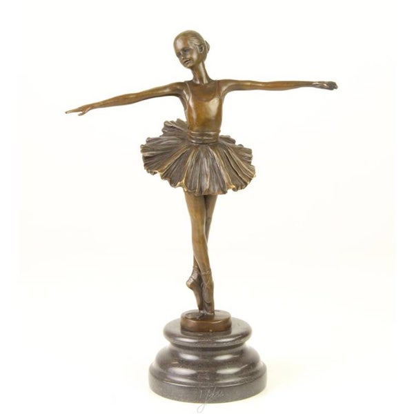 Bronzen beeld - ballerina - danseres - 29,4cm hoog