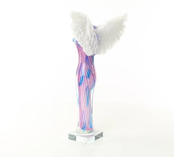 Beeldje - Murano stijl - glas - godin van Nike - 38,7cm hoog