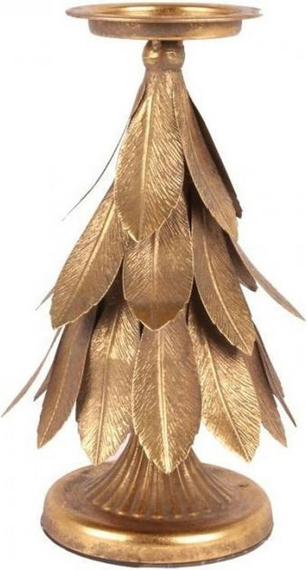 Kandelaar - boom - goud - 30cm hoog