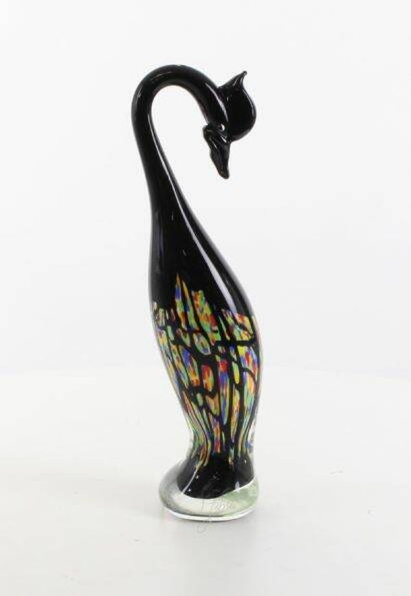 Glazen Heron (reiger) - Murano stijl - 38,1 cm hoog