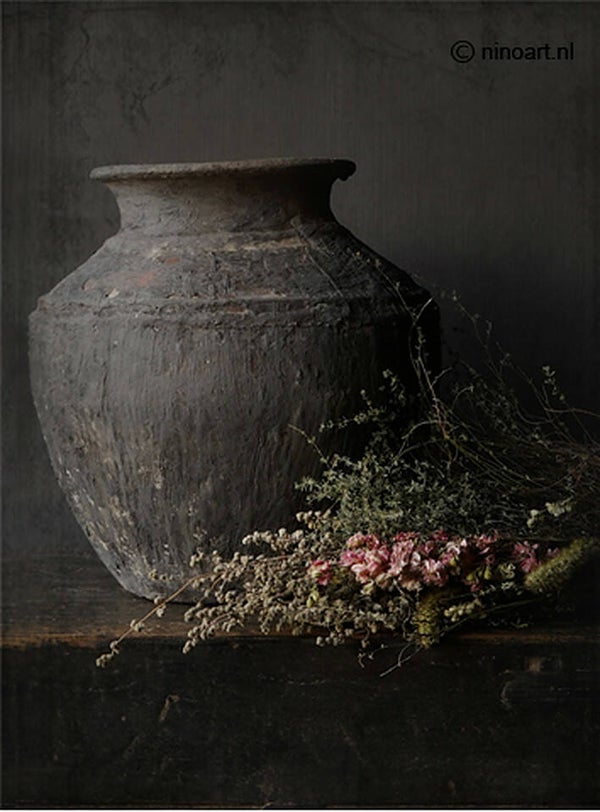 Wanddecoratie - pot - landelijk - mdf - 55cm hoog