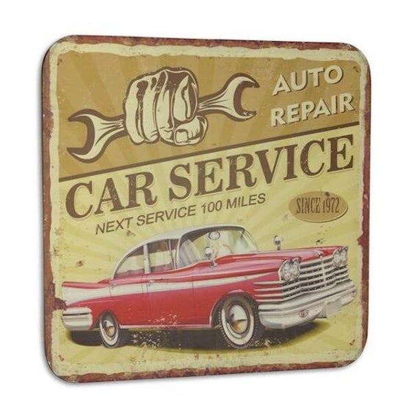 Tekstbord - tin - Auto repair car service - 60cm hoog