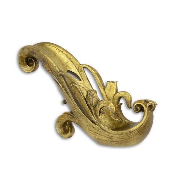 Wijnfleshouder - goudkleurig - 15,8cm hoog
