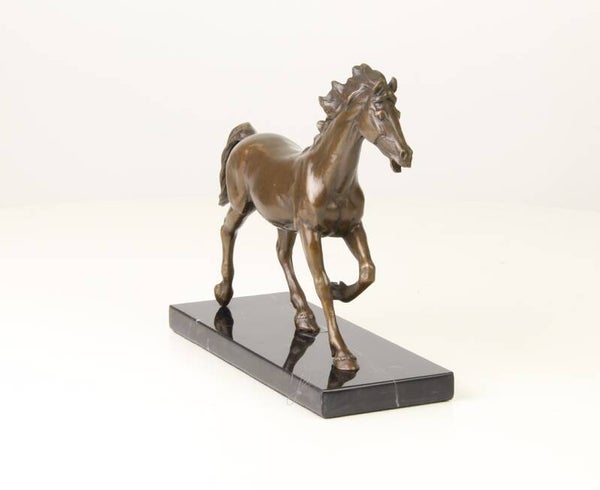 Beeld - brons - paard - 18,2cm hoog