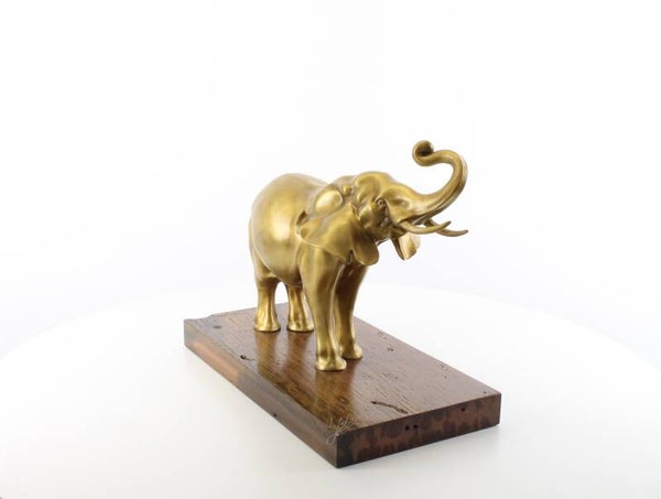 Beeld - brons - olifant - 35,3cm hoog