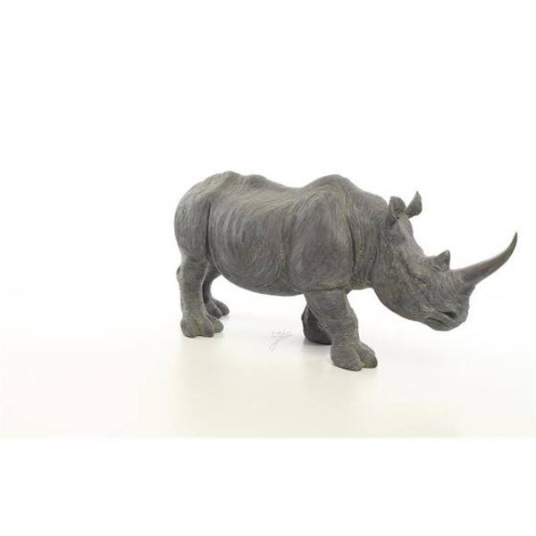 Beeldje - neushoorn - resin - 25,8cm hoog