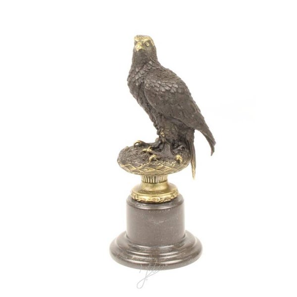 Beeldje - brons - adelaar - 31cm hoog
