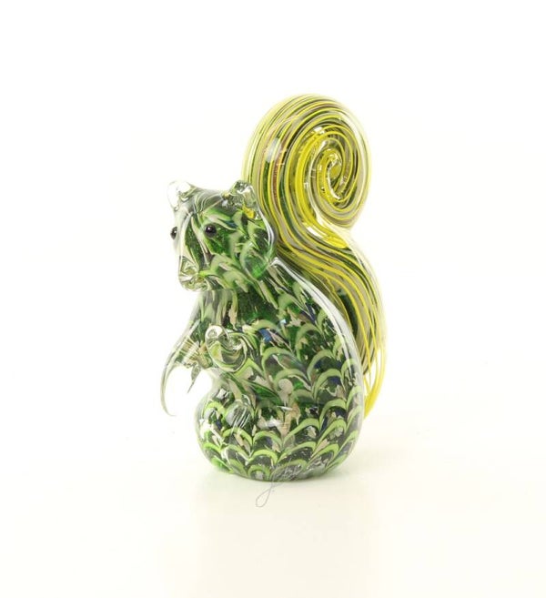 Glazen beeldje - eekhoorn - Murano stijl - glas - hoogte 17,1cm