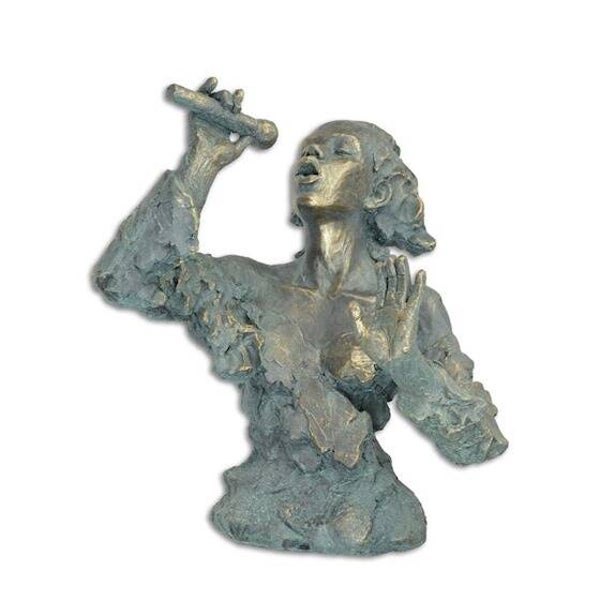 Beeldje - jazz - muziek - zangeres - mgo - 63,4cm hoog
