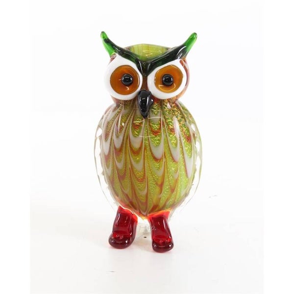 Glazen beeldje - uil - glas - hoogte 20,7cm
