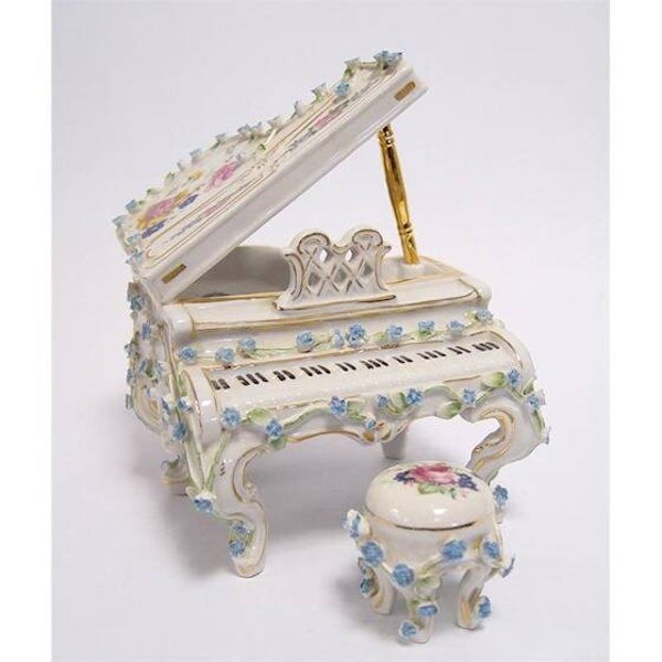 Piano - miniatuur - porselein - 19cm hoog