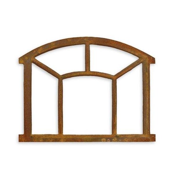 Stalraam - halfrond - gietijzer - bruin - 48 x 63,3cm