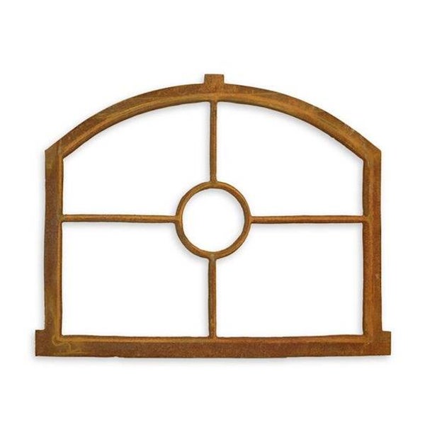 Stalraam - halfrond - gietijzer - bruin - 55,4 x 69,4cm