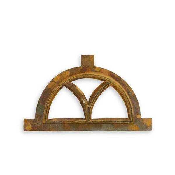 Stalraam - halfrond - gietijzer - bruin - 39,6x23,4cm