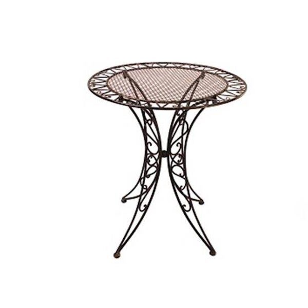 Tuintafel - bistrotafel - ijzer - bruin - 78cm hoog