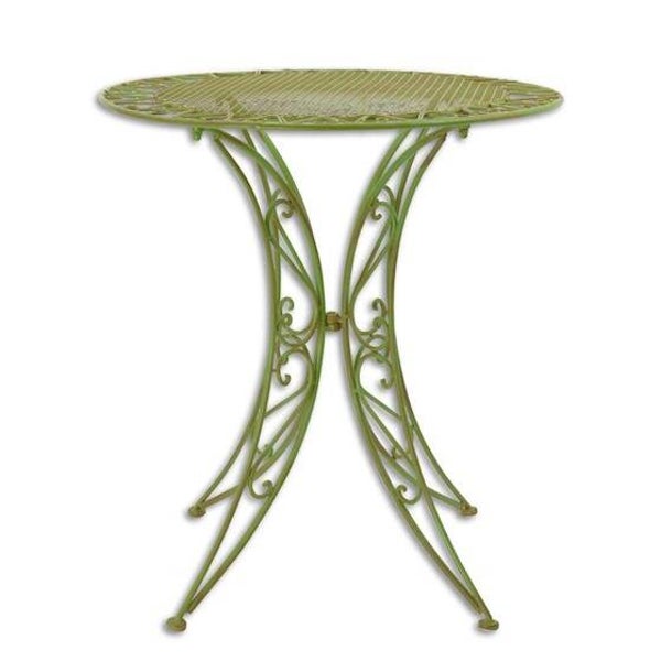 Tuintafel - bistrotafel - ijzer - groen - 78cm hoog