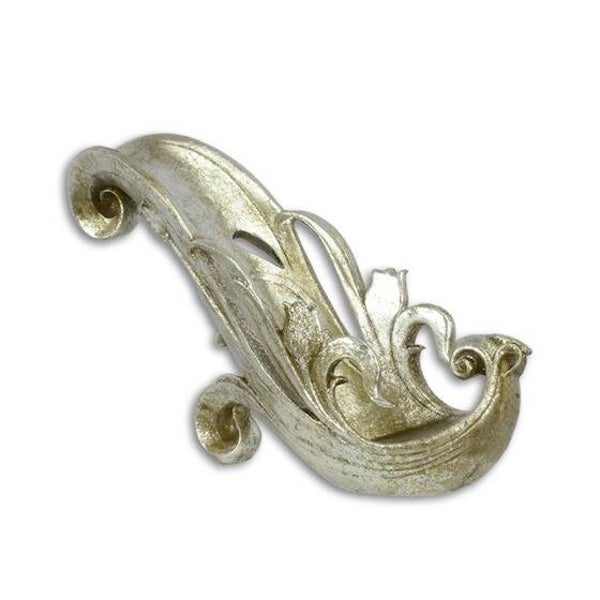 Wijnfleshouder - zilverkleurig - 15,8cm hoog