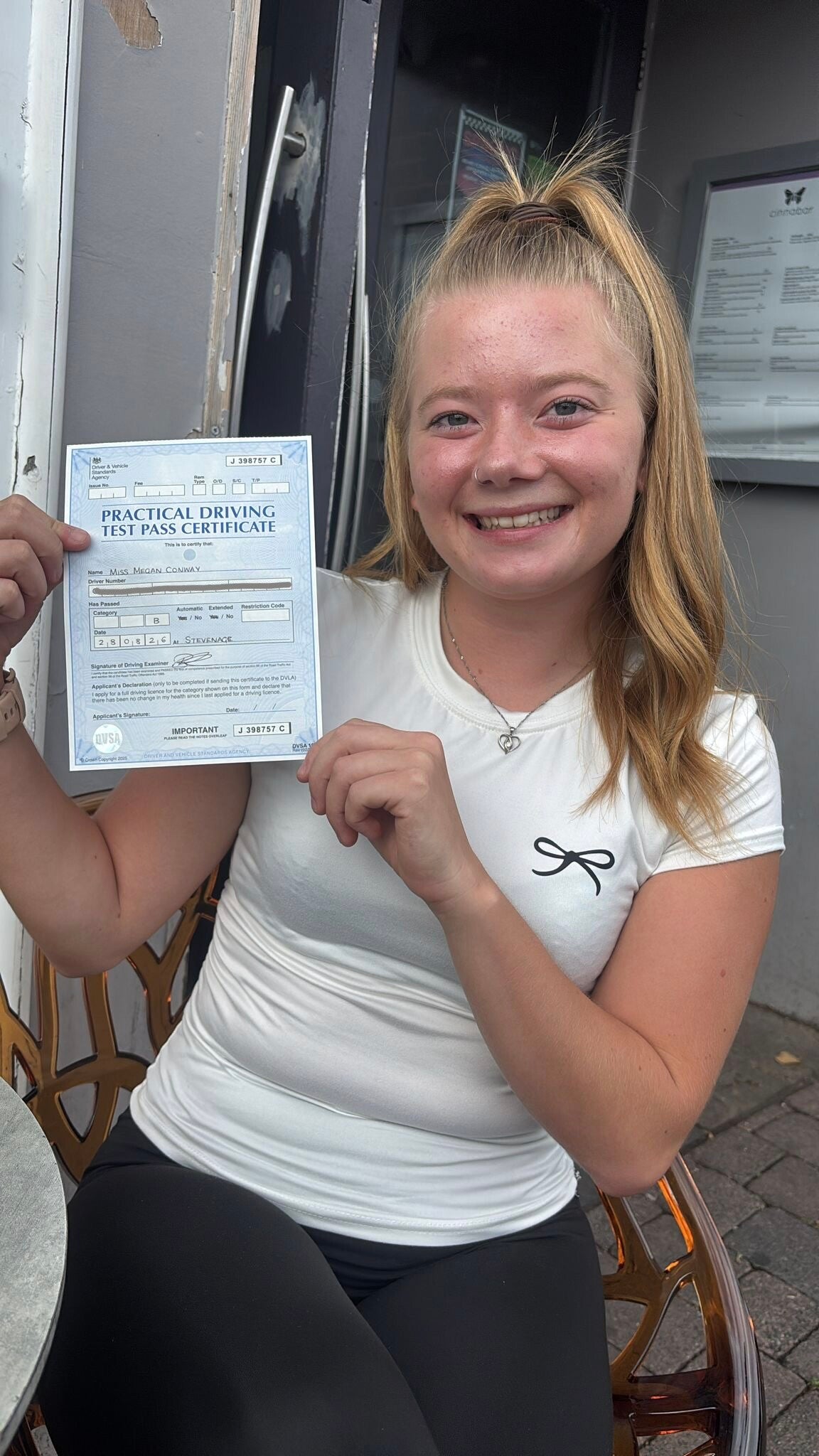 Another sucessful pupil who passed their driving test with David at Wilkos Wheels Drivier Training. Providing quailty lessons in Milton Keynes, Newport Pagnell, and  Cranfield