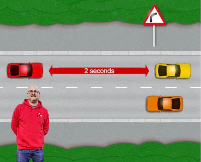 David from Wilko's Wheels Driver Training explains how to follow the 2 second rule whilst driving. Providing driving lessons in Milton Keynea
