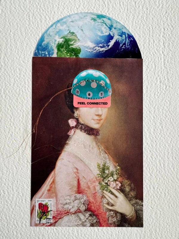 Feel connected, analog collage.