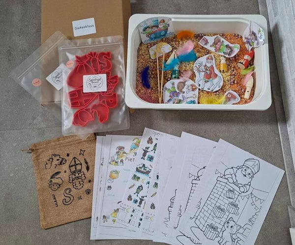 Speelrijst box Sinterklaas Inclusief vulvormen