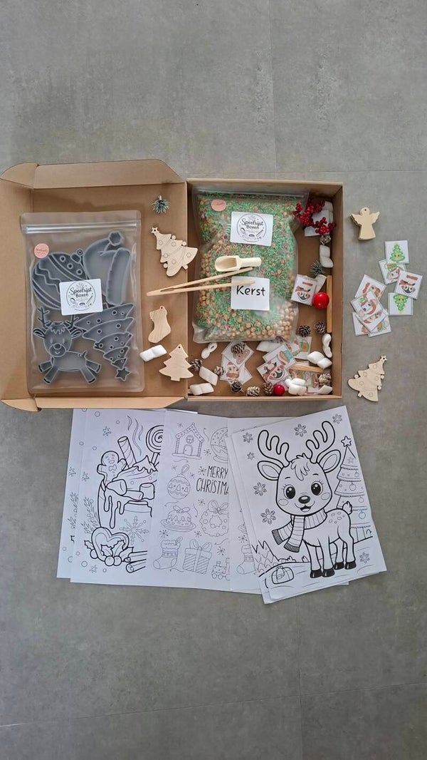 Speelrijst box Kerst inclusief vulvormen