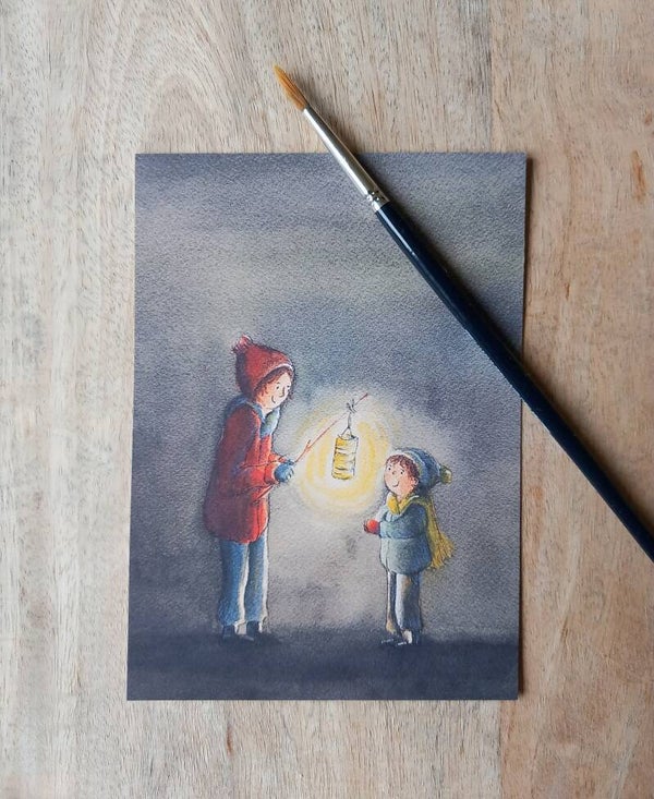 Kerstkaart - Een lichtje voor jou