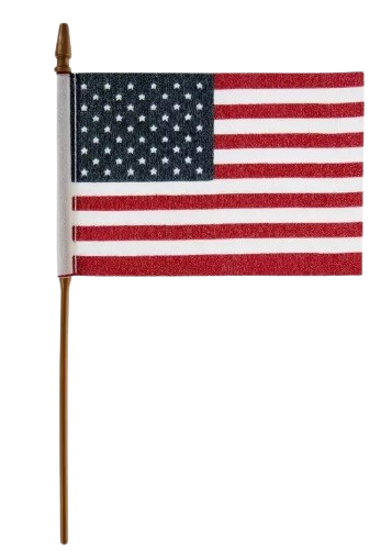 6" American Flag